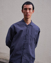 Load image into Gallery viewer, Spade Shirt - Navy/Grey Check