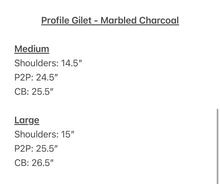 Load image into Gallery viewer, Profile Gilet - Marbled Charcoal