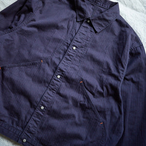 Swoop Jacket - Navy Herringbone