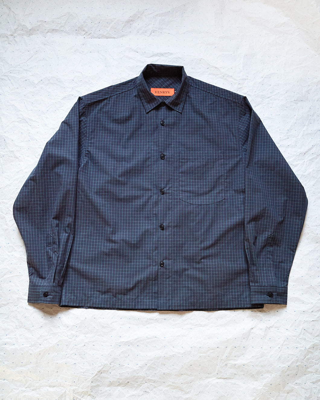 Spade Shirt - Navy/Grey Check
